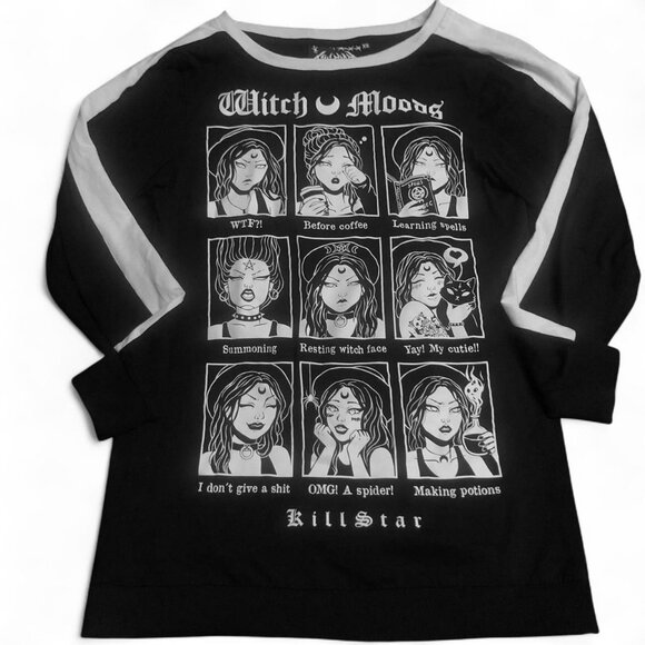 Killstar Moody Long Sleeve Top - Picture 4 of 8